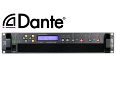 44M10 4x2500W DSP Amplifier with Dante